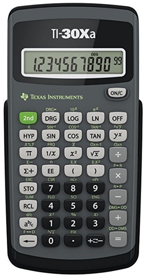 Texas Instruments TI-30Xa Wetenschappelijke rekenmachine